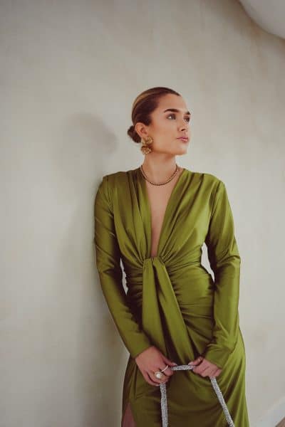 Perfect Long Dress Olive - Afbeelding 5