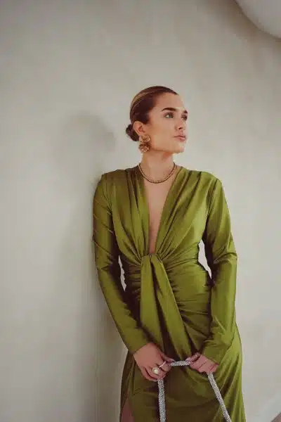 Perfect Long Dress Olive - Afbeelding 5