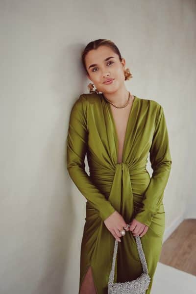 Perfect Long Dress Olive - Afbeelding 3