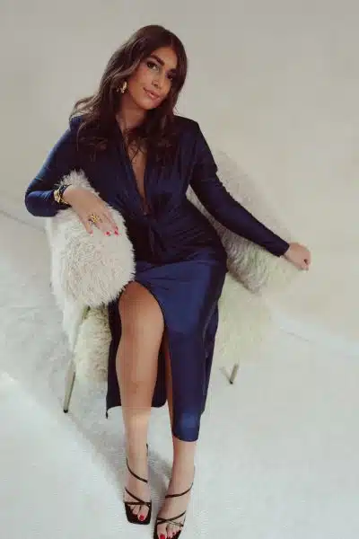Perfect Long Dress Navy - Afbeelding 5
