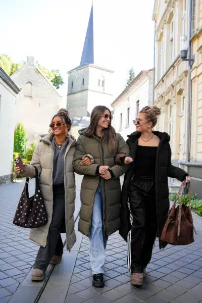 // Long Puffer Coat Black - Afbeelding 3