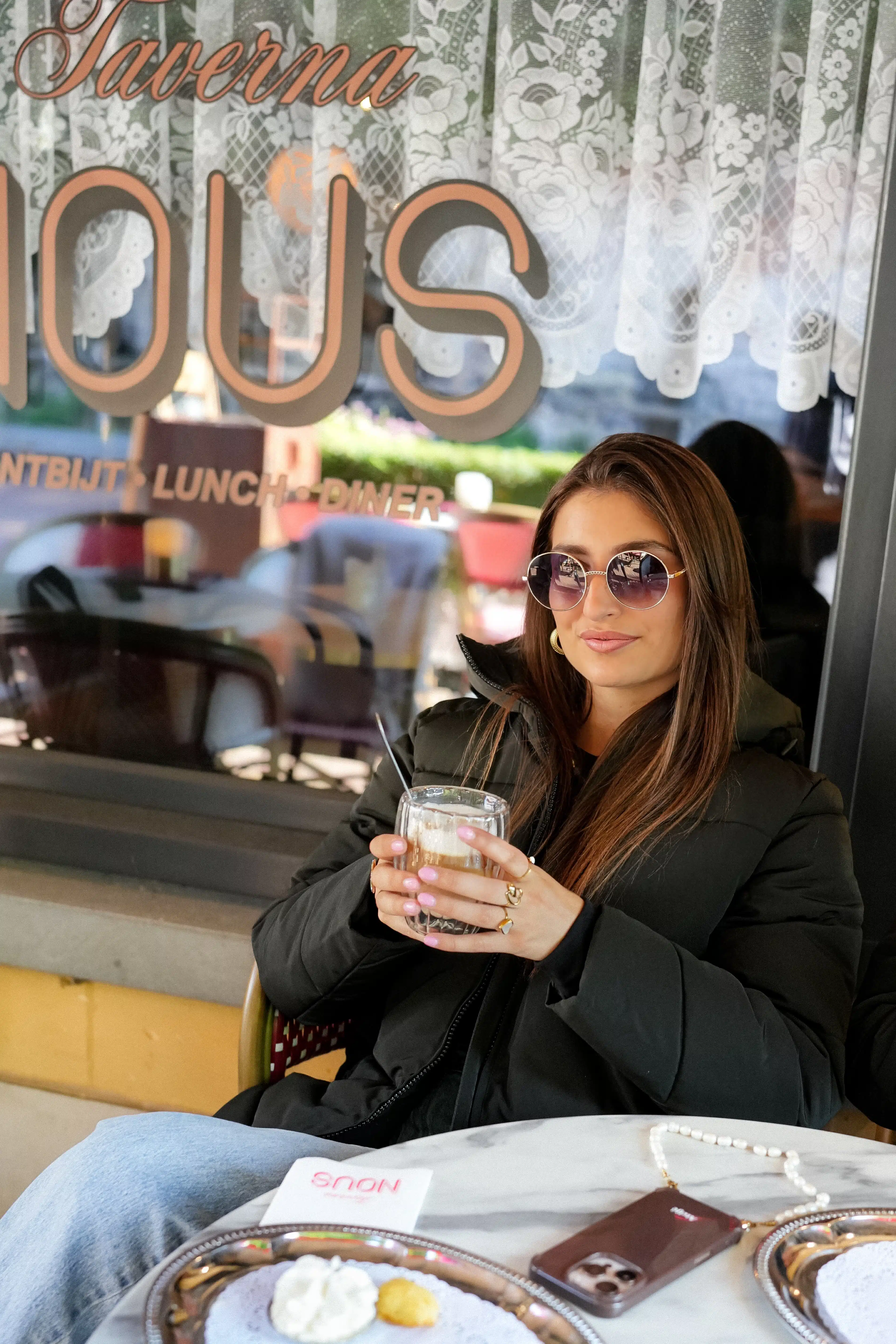 Long Puffer Coat Dark Green