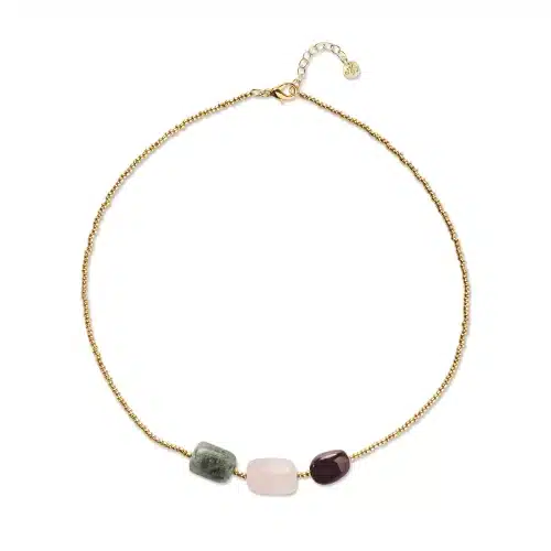 A Beautiful Story Blishful Garnet Rose Necklace