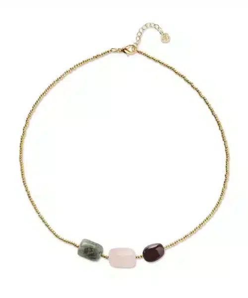 A Beautiful Story Blishful Garnet Rose Necklace