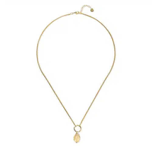 A Beautiful Story Awareness Citrine Necklace