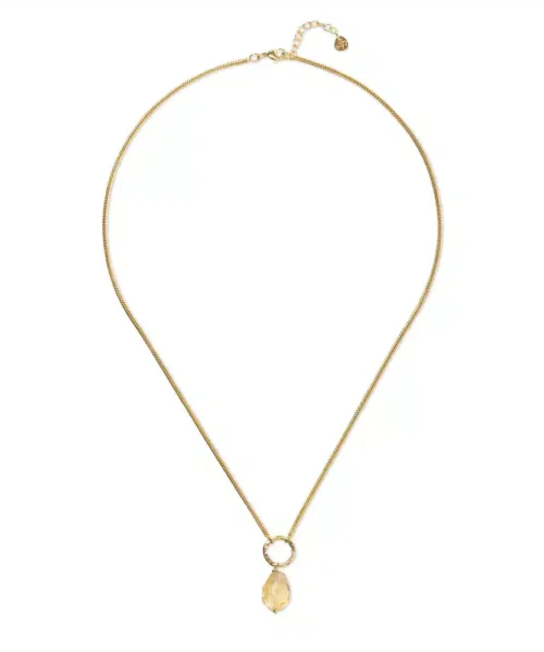 A Beautiful Story Awareness Citrine Necklace