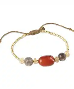 A Beautiful Story Excited Carnelian Smokey Citrine Bracelet