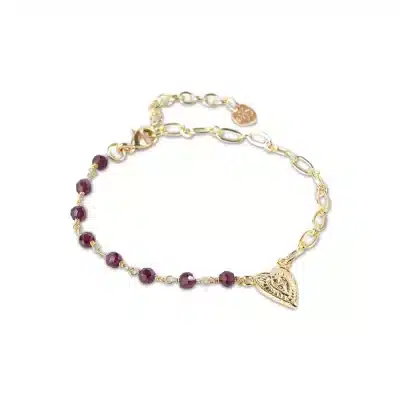 A Beautiful Story Thinking Garnet Bracelet