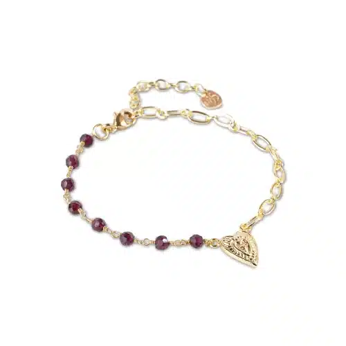 A Beautiful Story Thinking Garnet Bracelet