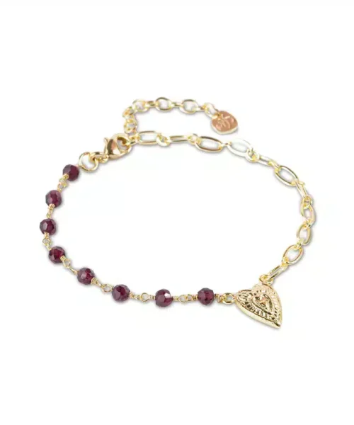 A Beautiful Story Thinking Garnet Bracelet