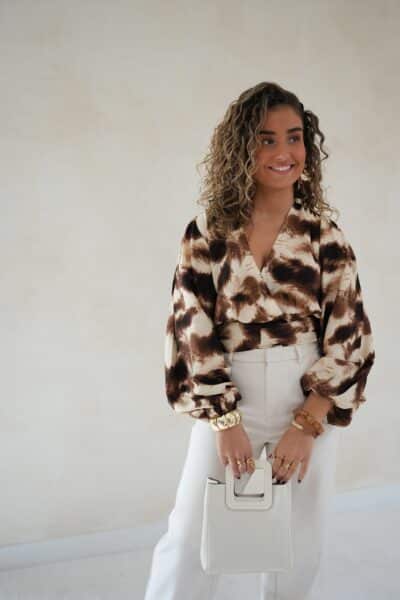 Bodine Blouse Brown - - Afbeelding 8