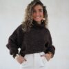 Lucie Lurex Sweater Choco -