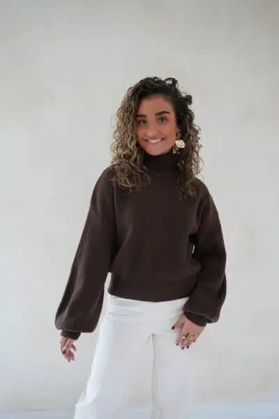 Lisha Sweater Brown * - Afbeelding 2