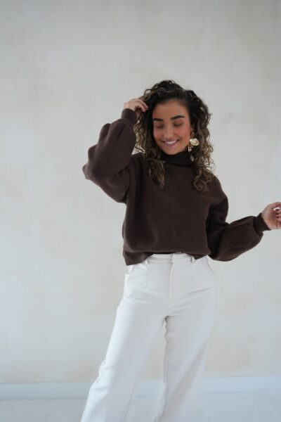 Lisha Sweater Brown * - Afbeelding 5