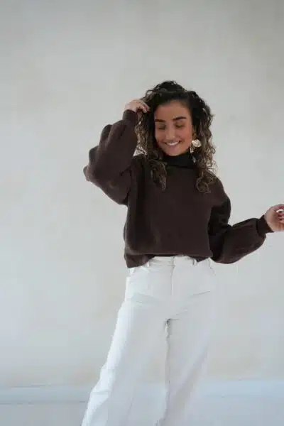 Lisha Sweater Brown * - Afbeelding 5