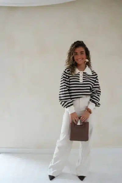 Tatum Sweater Brown Stripes * - Afbeelding 7