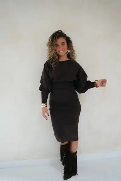 Desz Dress Brown - - Afbeelding 2