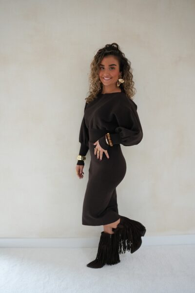 Desz Dress Brown - - Afbeelding 3