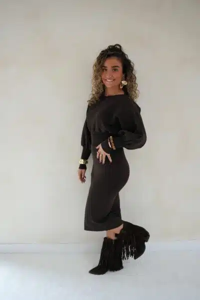 Desz Dress Brown - - Afbeelding 3