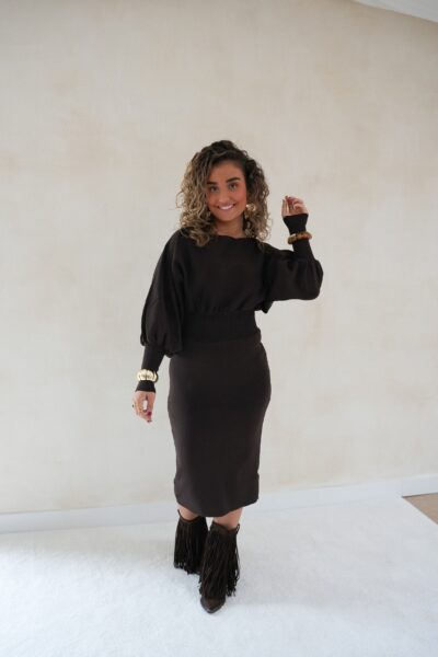 Desz Dress Brown - - Afbeelding 4