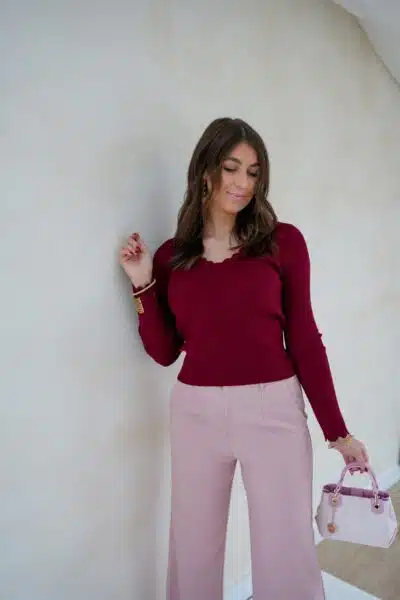 Nova Sweater Bordeaux .
