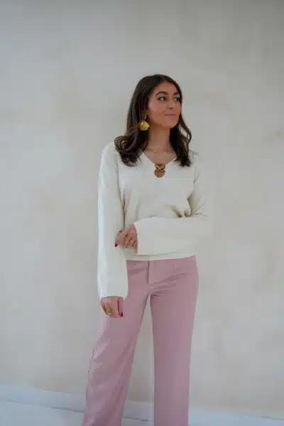 Shell Sweater Creme . - Afbeelding 8
