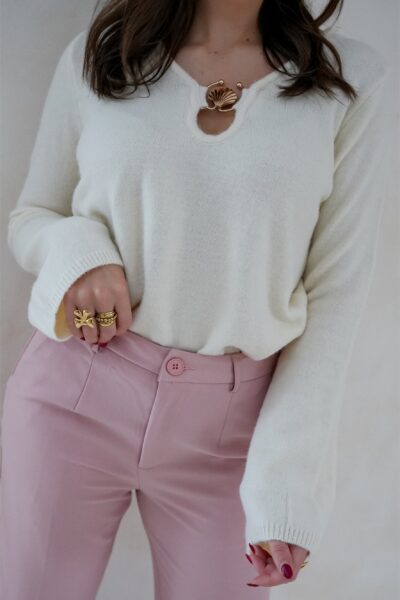 Shell Sweater Creme . - Afbeelding 3