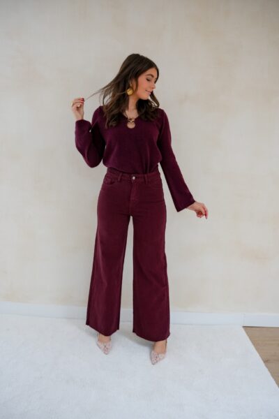 Shell Sweater Bordeaux - Afbeelding 4