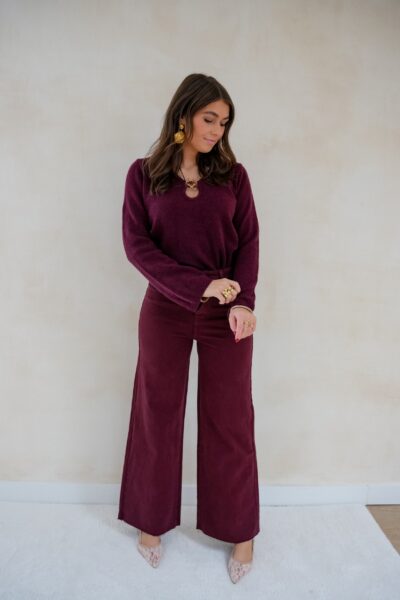 Shell Sweater Bordeaux - Afbeelding 9