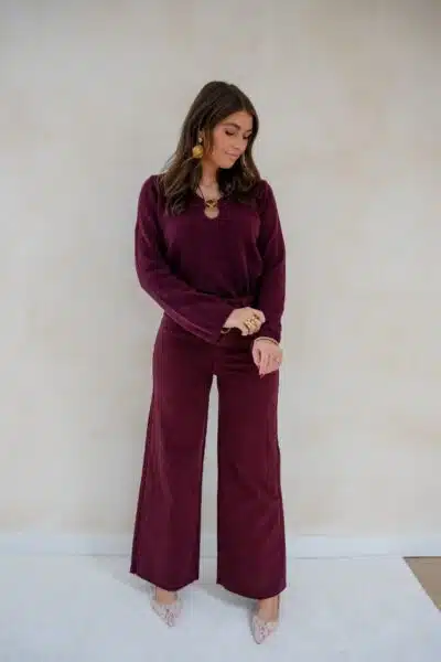 Shell Sweater Bordeaux - Afbeelding 9