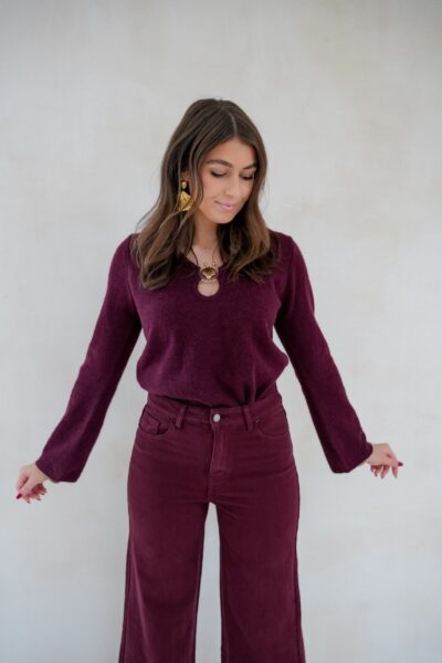 Shell Sweater Bordeaux - Afbeelding 5