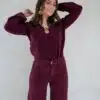 Shell Sweater Bordeaux