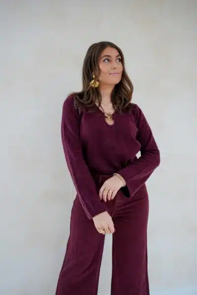 Shell Sweater Bordeaux - Afbeelding 6