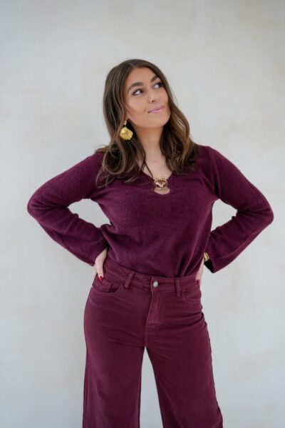 Shell Sweater Bordeaux - Afbeelding 8