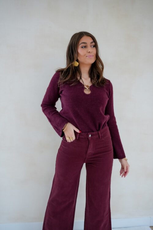 Alternative view of Shell Sweater Bordeaux