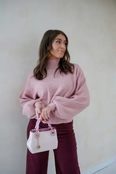Lisha Sweater Pink * - Afbeelding 5
