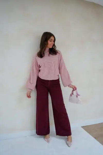 Lisha Sweater Pink * - Afbeelding 6