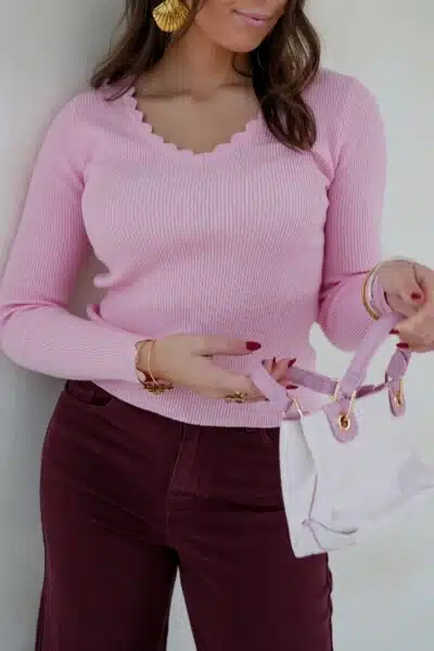Nova Sweater Pink * - Afbeelding 2