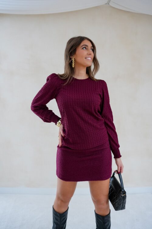 Lofty Manner Top Thyrsa Burgundy