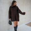 Kae Knitted Dress Brown