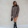 Kae Knitted Dress Taupe