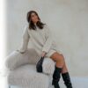 Kae Knitted Dress Beige