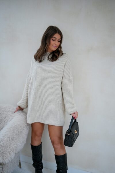 Kae Knitted Dress Beige - Afbeelding 5