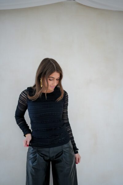 Lofty Manner Top Alva Black - Afbeelding 3