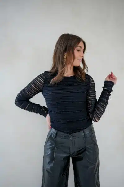 Lofty Manner Top Alva Black - Afbeelding 4