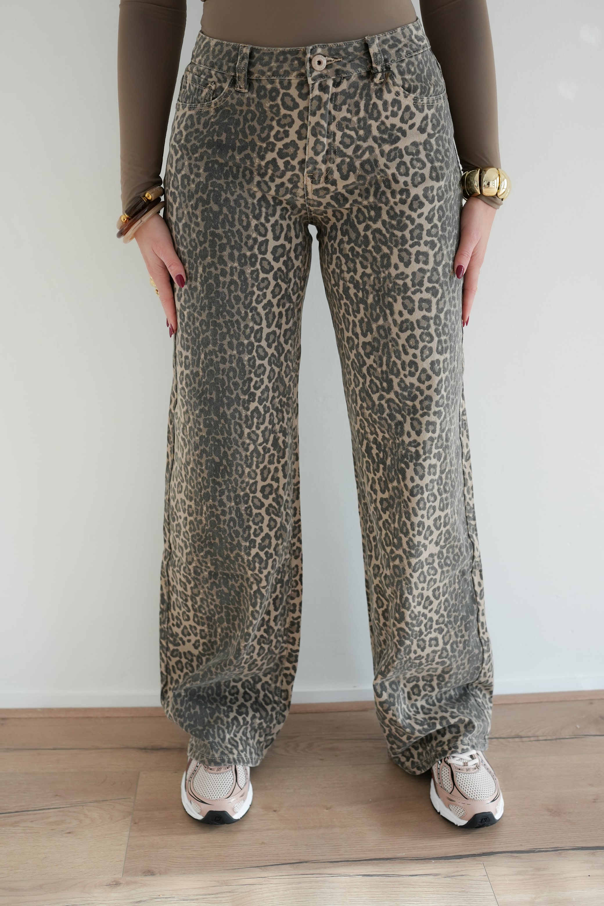 Leopard Jeans Dad Fit 6265