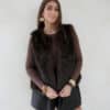 Fur Gilet Brown