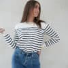 Sue Striped Sweater Navy