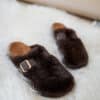Sammi Fluffy Shoes Brown