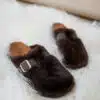 Sammi Fluffy Shoes Brown